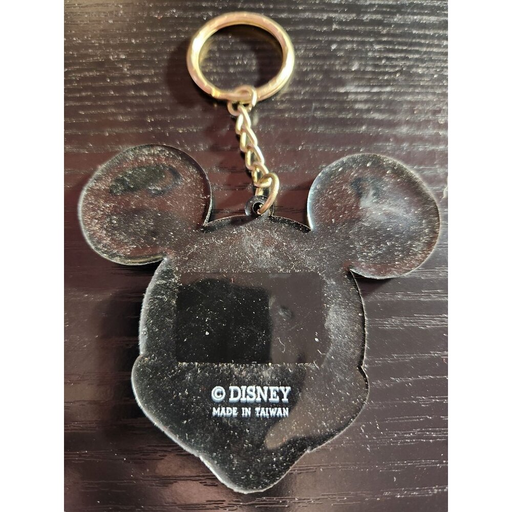 Mickey Mouse Face Keychain Disney Made In Taiwan 3" - Picture 2 of 3